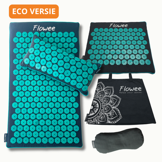 PRE-ORDER: Relaxset PRO - Spijkermat ECO - Grijs met zeegroen