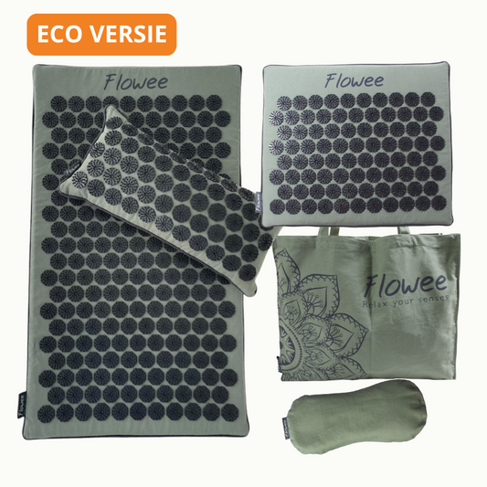 PRE-ORDER: Relaxset PRO - Spijkermat ECO - Groen met Grijs