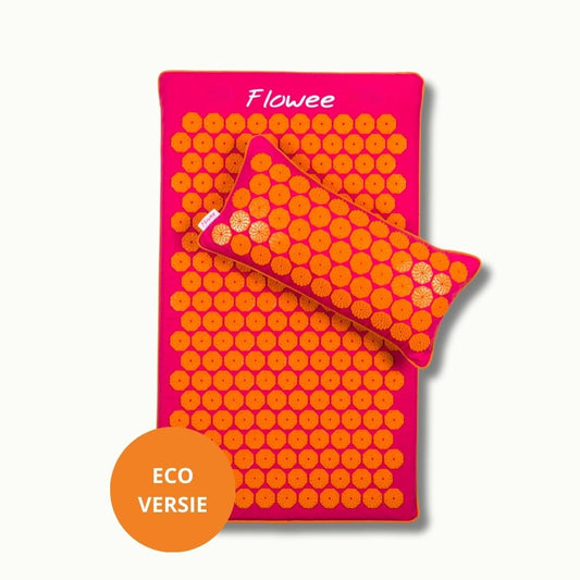 Spijkermat ECO Set - Fuchsia met oranje