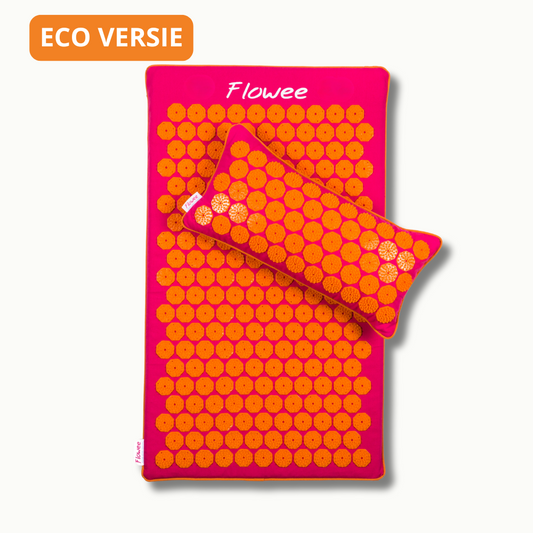 PRE-ORDER: Spijkermat ECO Set - Fuchsia met oranje