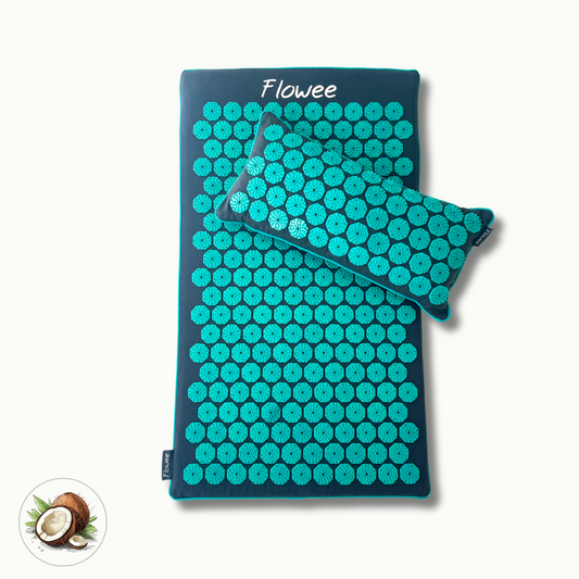 PRE-ORDER: Spijkermat ECO Set - Grijs met zeegroen